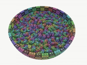 Bowl of Colored Cheerios with Milk Modèle 3D