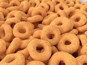 Bowl of Honey Cheerios 3D-Modell