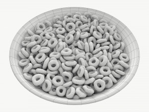 Bowl of Honey Cheerios 3D-Modell