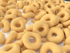 Bowl of Honey Cheerios with Milk Modelo 3D