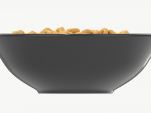 Bowl of Honey Cheerios with Milk Modelo 3D