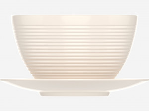 Coffee Latte in Mug With Saucer 02 3D 모델
