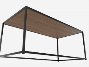 Coffee table Seaford rectangle 3D-Modell