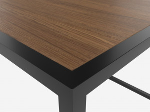 Coffee table Seaford rectangle 3D-Modell