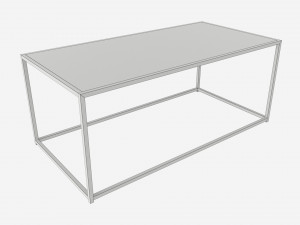 Coffee table Seaford rectangle 3D-Modell