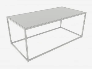 Coffee table Seaford rectangle 3D Model