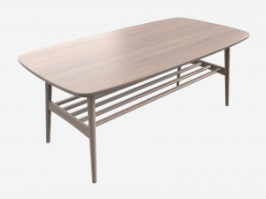 Coffee table Woodstock rectangle 3D 모델