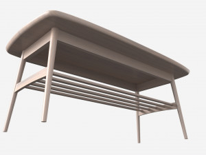 Coffee table Woodstock rectangle 3D Model
