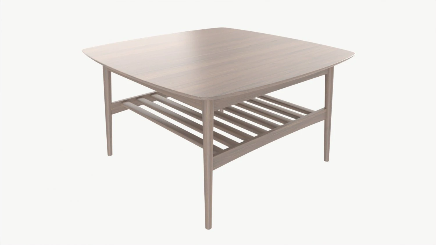 Coffee table Woodstock square 3D Model .c4d .max .obj .3ds .fbx .stl .blend 