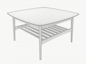Coffee table Woodstock square 3D Model
