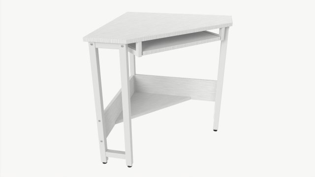 Corner Computer Desk 3D 模型 .c4d .max .obj .3ds .fbx .stl .blend 