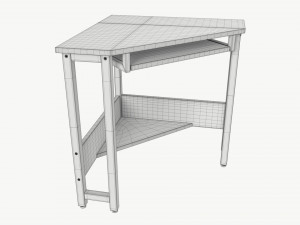 Corner Computer Desk 3D 模型