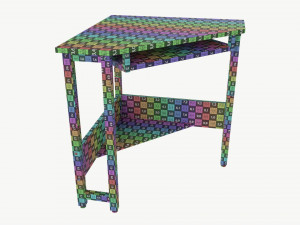 Corner Computer Desk 3D 模型