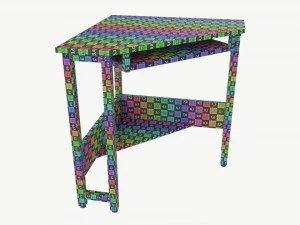 Corner Computer Desk 3D Model