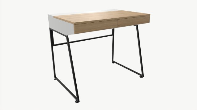 Desk Study 3D Модель .c4d .max .obj .3ds .fbx .stl .blend 