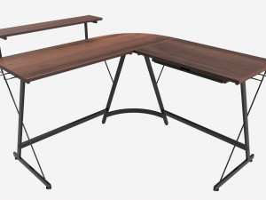 Desk with Monitor Stand Drawer Modèle 3D