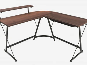 Bureau avec tiroir pour support d'&eacute;cran Modèle 3D