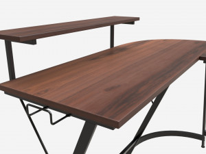 Desk with Monitor Stand Drawer Modèle 3D