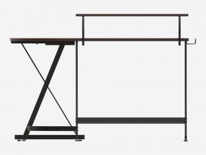 Desk with Monitor Stand Drawer Modèle 3D
