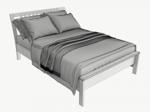Double Bed Ercol Bosco Model 3D