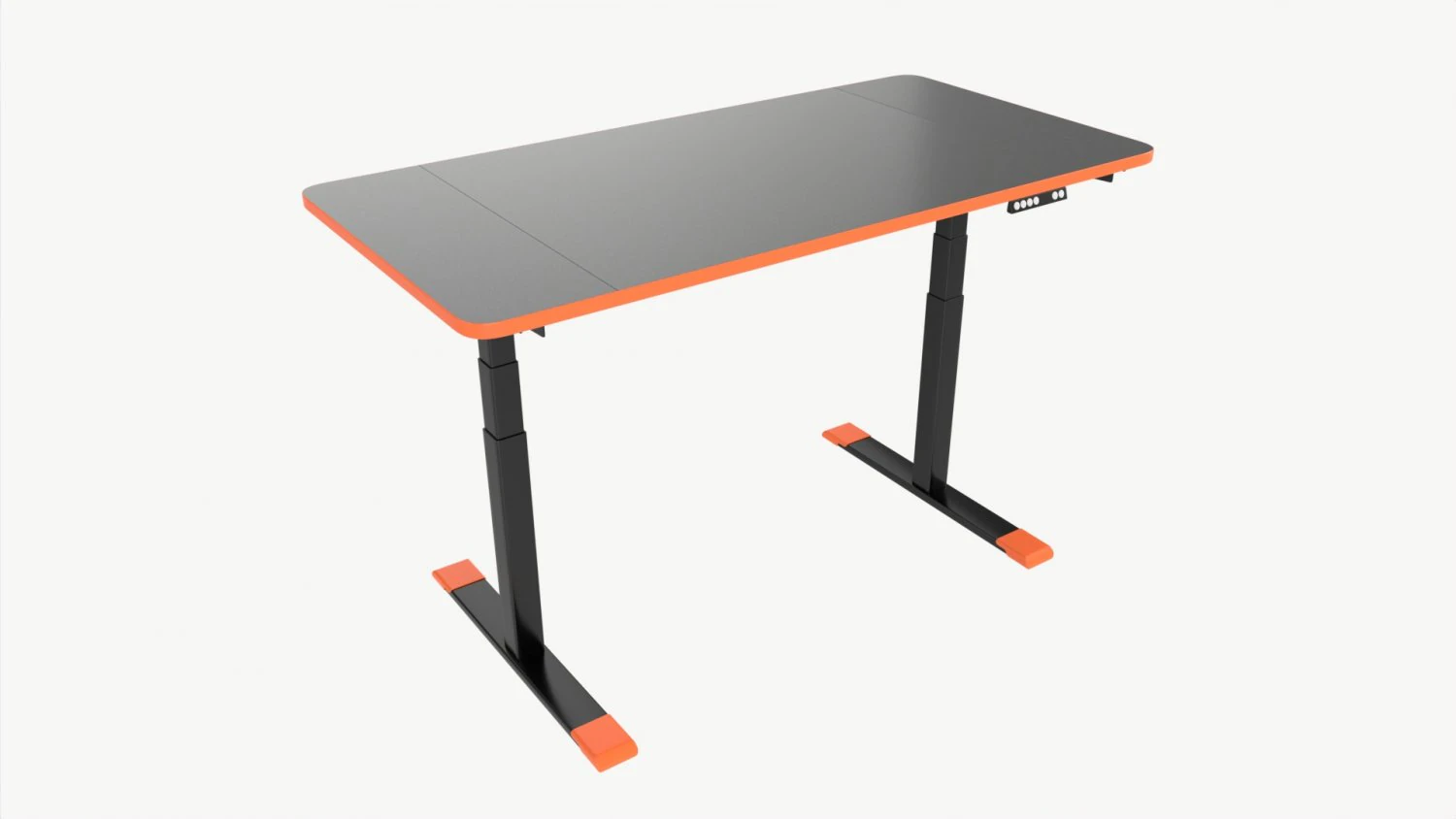 Electric Height Adjustable Standing Desk 3D Model .c4d .max .obj .3ds .fbx .stl .blend 