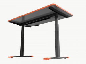 Electric Height Adjustable Standing Desk Model 3D