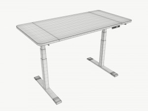 Electric Height Adjustable Standing Desk Model 3D