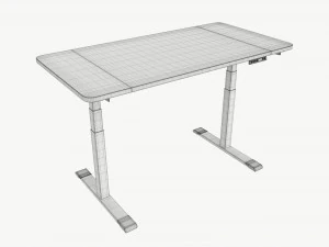 Electric Height Adjustable Standing Desk 3D Model
