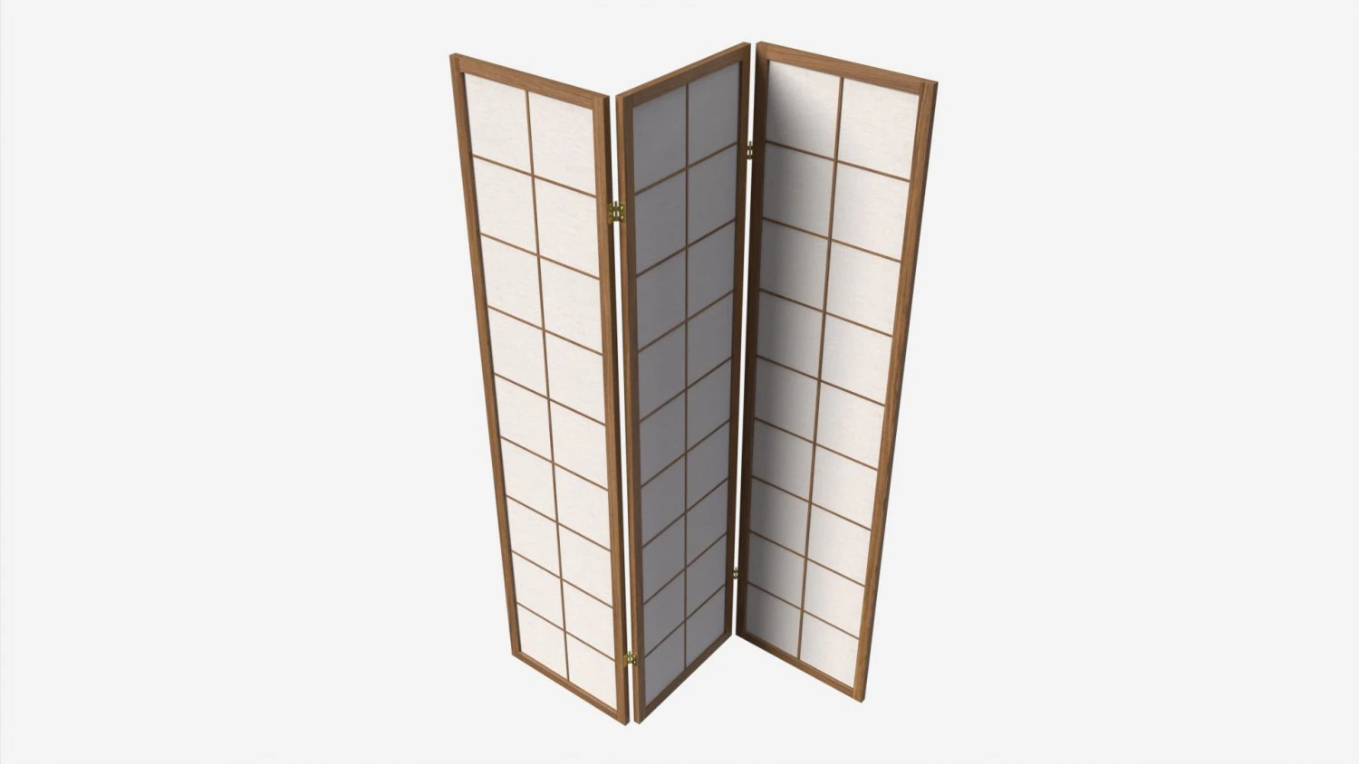 Folding screen Oriental 3D Model .c4d .max .obj .3ds .fbx .stl .blend 