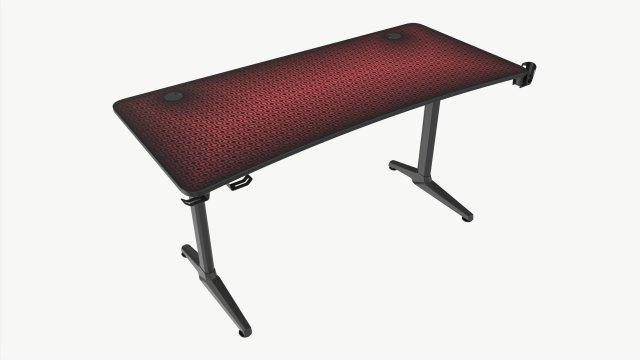 Gaming Computer Desk 60-Inch Model 3D .c4d .max .obj .3ds .fbx .stl .blend 