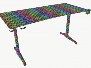 Gaming Computer Desk 60-Inch Model 3D