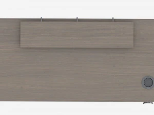 Gaming Computer Desk with Shelf 3D Model