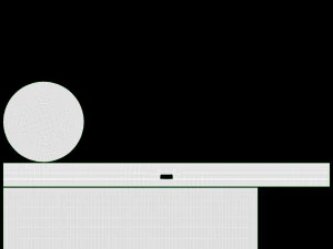 Gaming Computer Desk with Shelf 3D Model