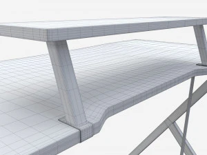 गेमिंग होम कंप्यूटर टेबल डेस्क 3D मॉडल