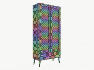 Glass cabinet Nagano Modèle 3D