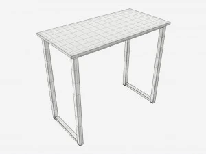 Home Office Computer Desk 32-Inch 3D Model