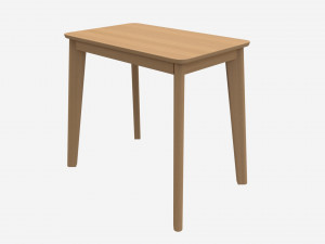 Home Office Workbench Desk with Drawer 3D Модель