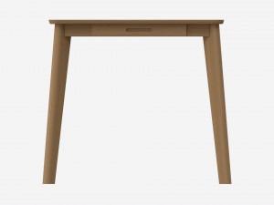 Home Office Workbench Desk with Drawer 3D Модель