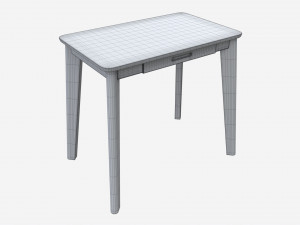 Home Office Workbench Desk with Drawer 3D Модель