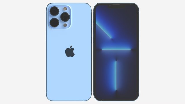 IPhone 13 Pro Max 3D 모델 .c4d .max .obj .3ds .fbx .stl .blend 