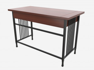 Iron Craft Computer Writing Desk 3Dモデル