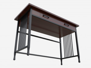 Iron Craft Computer Writing Desk 3Dモデル