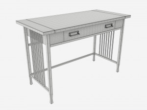 Iron Craft Computer Writing Desk 3Dモデル