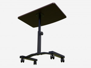 Laptop Cart Desk with Adjustable Height Model 3D