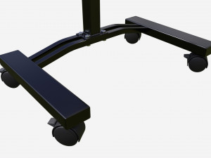 Laptop Cart Desk with Adjustable Height Model 3D