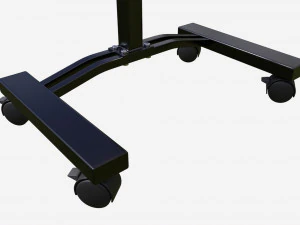 Laptop Cart Desk with Adjustable Height 3D Model