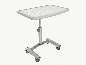 Laptop Cart Desk with Adjustable Height Model 3D