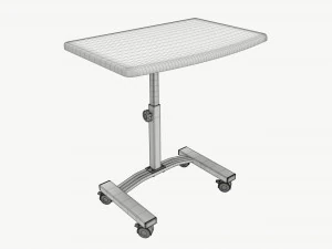 Laptop Cart Desk with Adjustable Height 3D Model