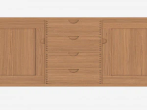 Large Sideboard Ercol Bosco 3D Model