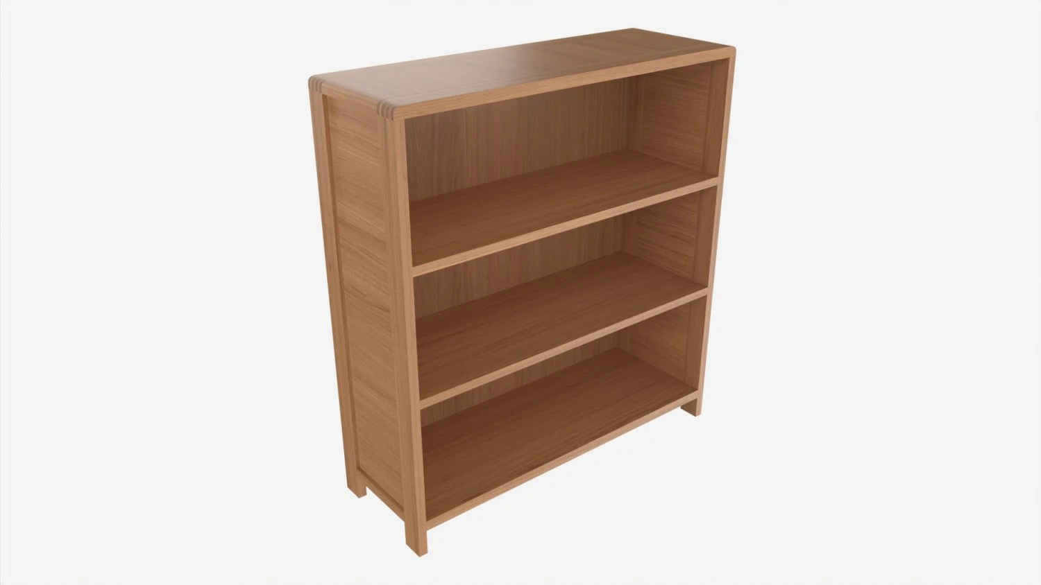 Low Bookcase Ercol Bosco 3D Model .c4d .max .obj .3ds .fbx .stl .blend